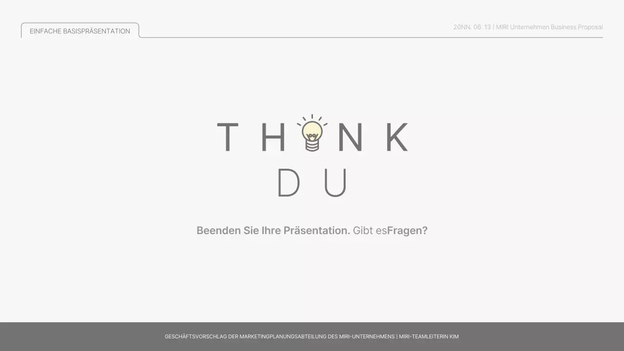 Einfacher Basisbericht in Hellblau und Hellgrün