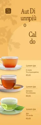 Vi presentiamo il menu giallo e autunnale per il tè al bar