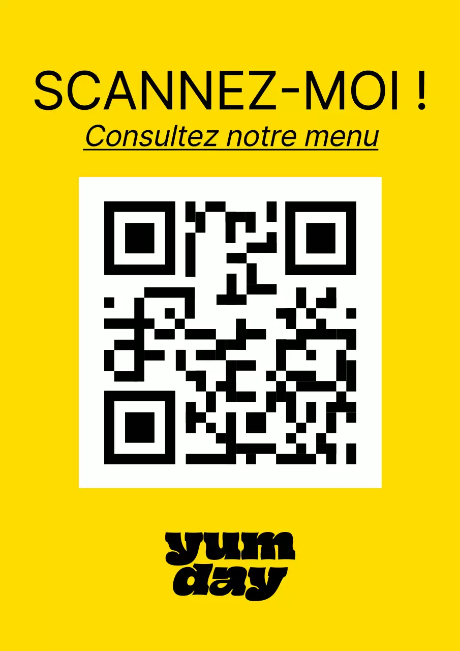 Brunch restaurant QR code table stand