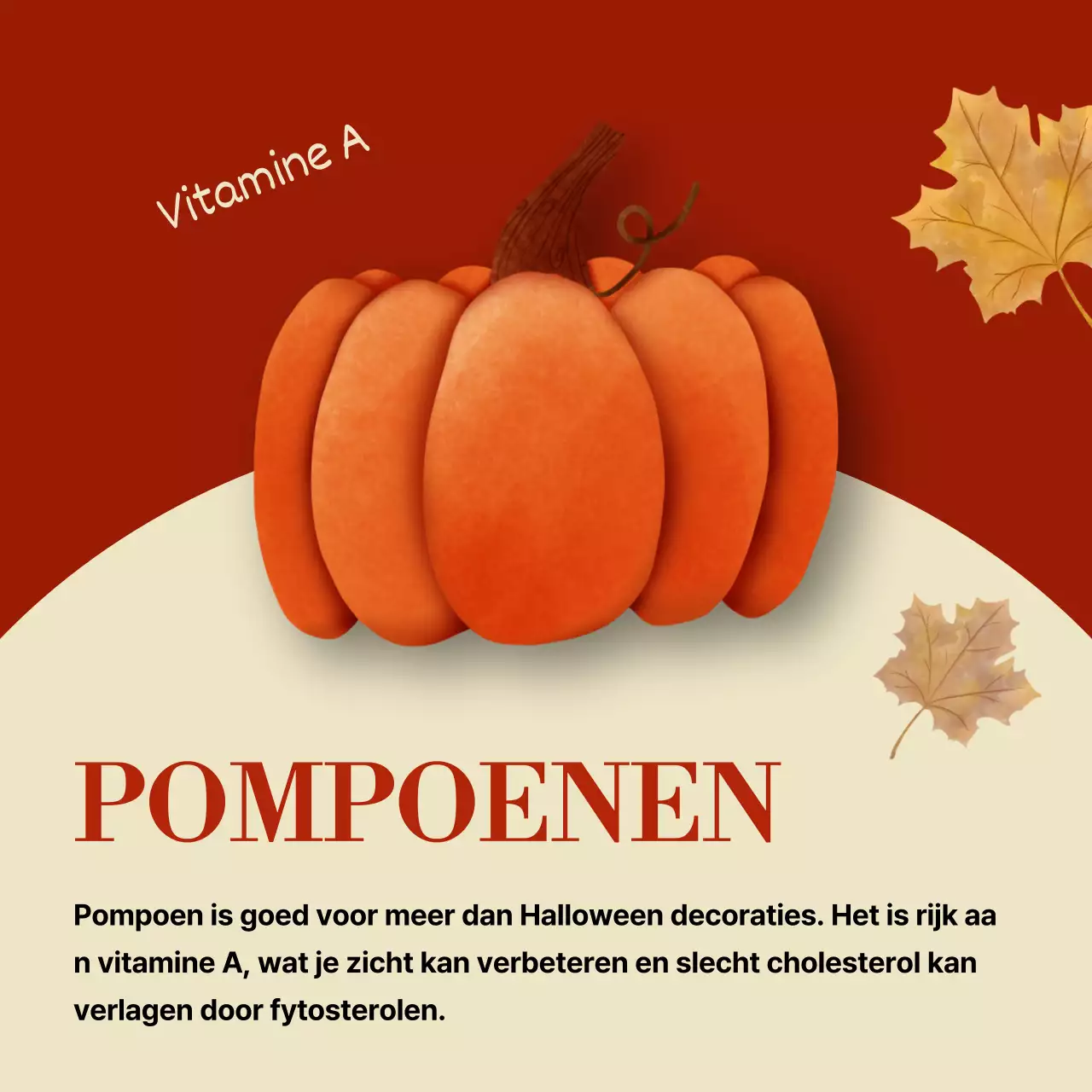 Promoot eenvoudig seizoensfruit in rood