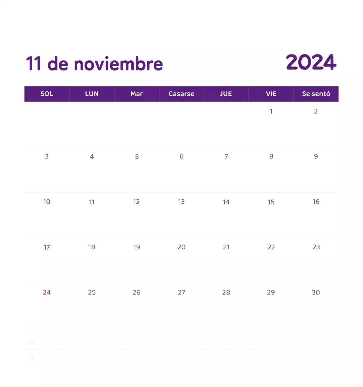 Un calendario con ilustraciones llenas de color y emoción