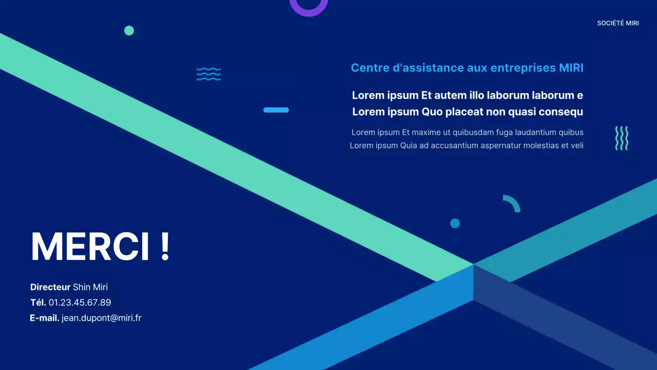 Un simple rapport de réunion sur les actions de performance bleu et menthe