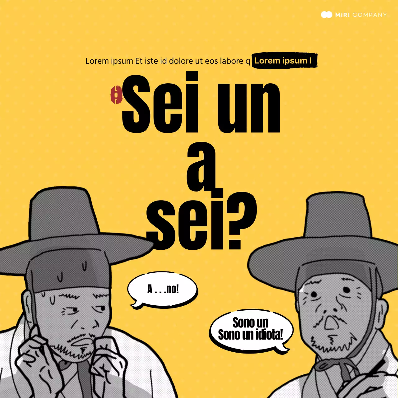 Test del bavaglio giallo e nero @yellowandblackgagtest