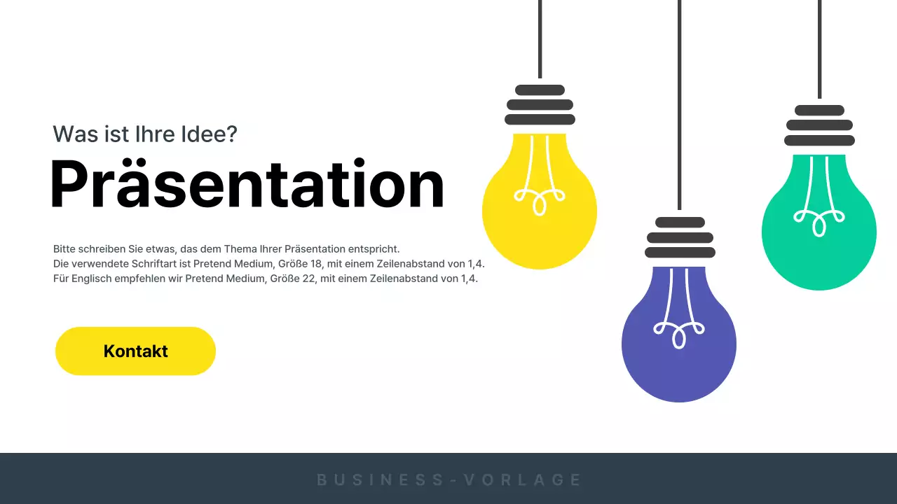 Moderner Ideenvorschlag in Gelb und Grau