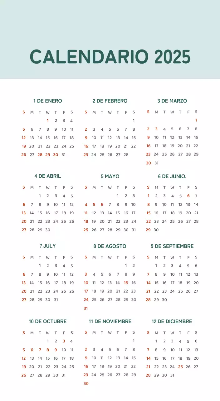 Un calendario con ilustraciones llenas de color y emoción