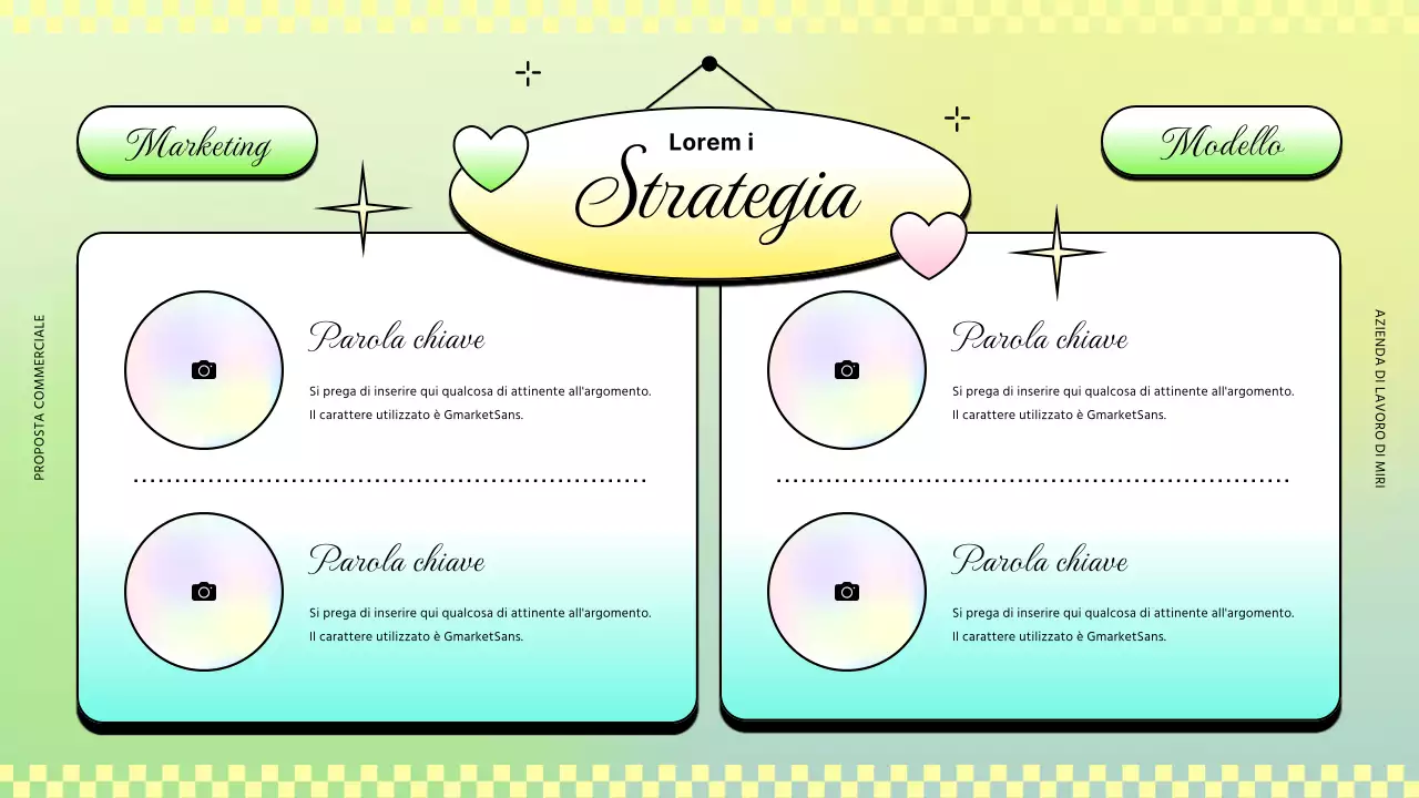 Rapporti di lavoro di tendenza in rosa e giallo