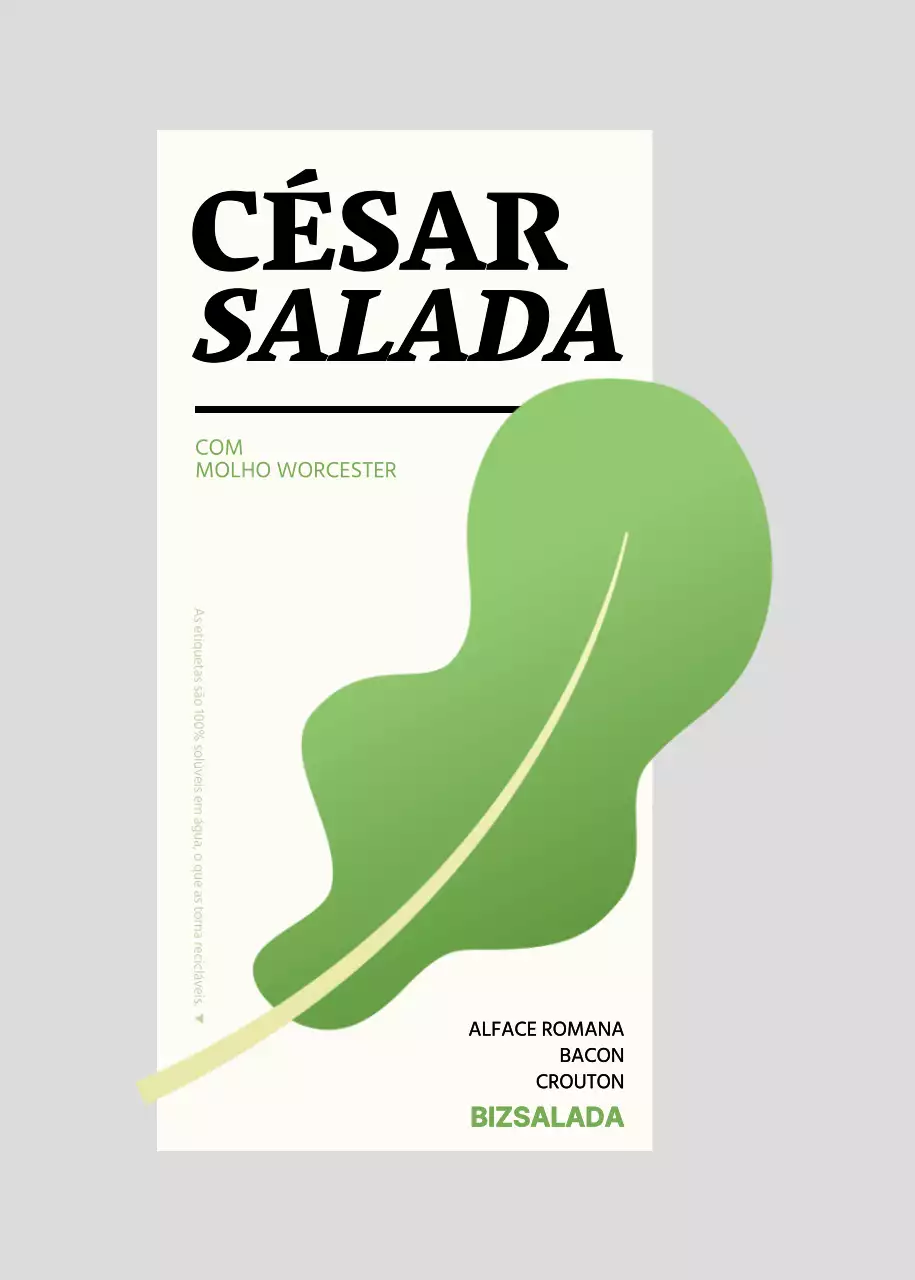 Etiquetas para saladas com ilustrações de legumes verdes e vermelhos