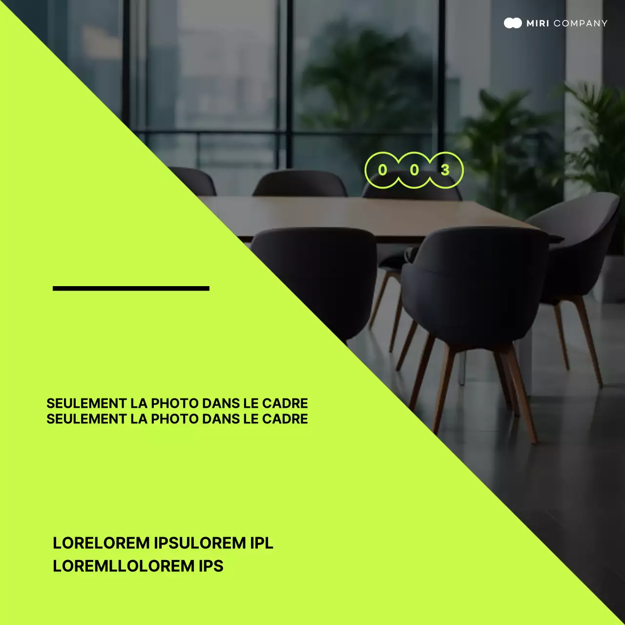 Comment utiliser un simple cadre de fond photographique vert lime et noir ?