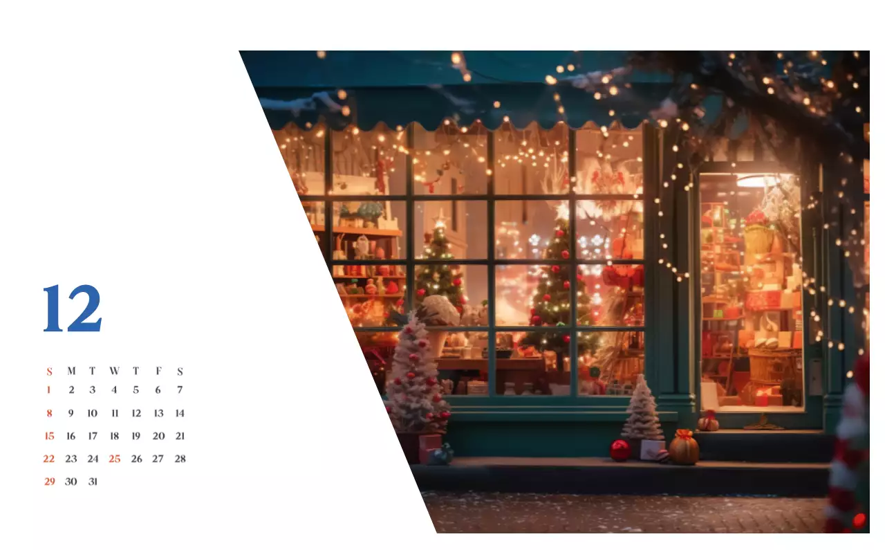 Ziekenhuiskalender met seizoensgebonden landschapsfoto's