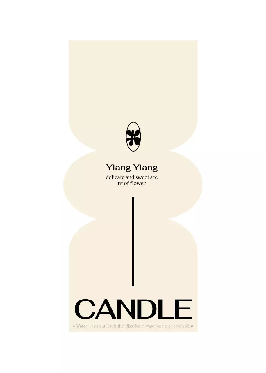 Desain lilin dengan bentuk unik berwarna kuning dan merah muda