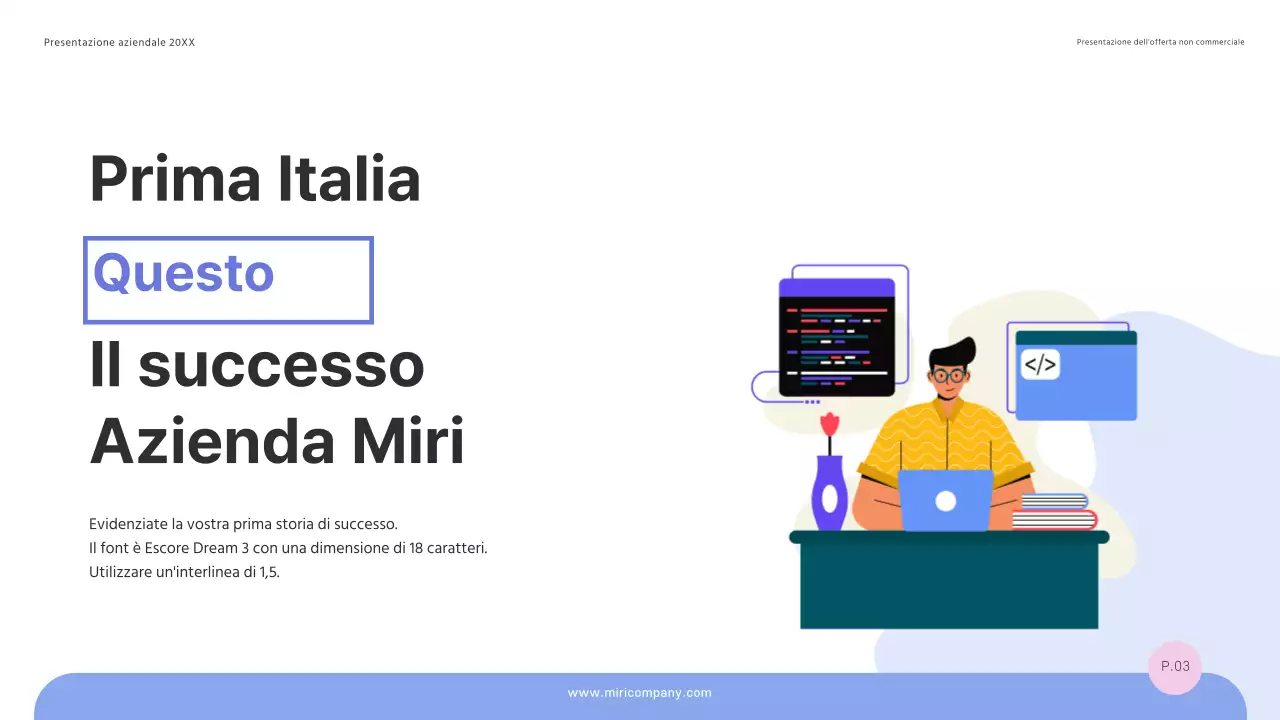 Una proposta di offerta semplice e di successo in blu