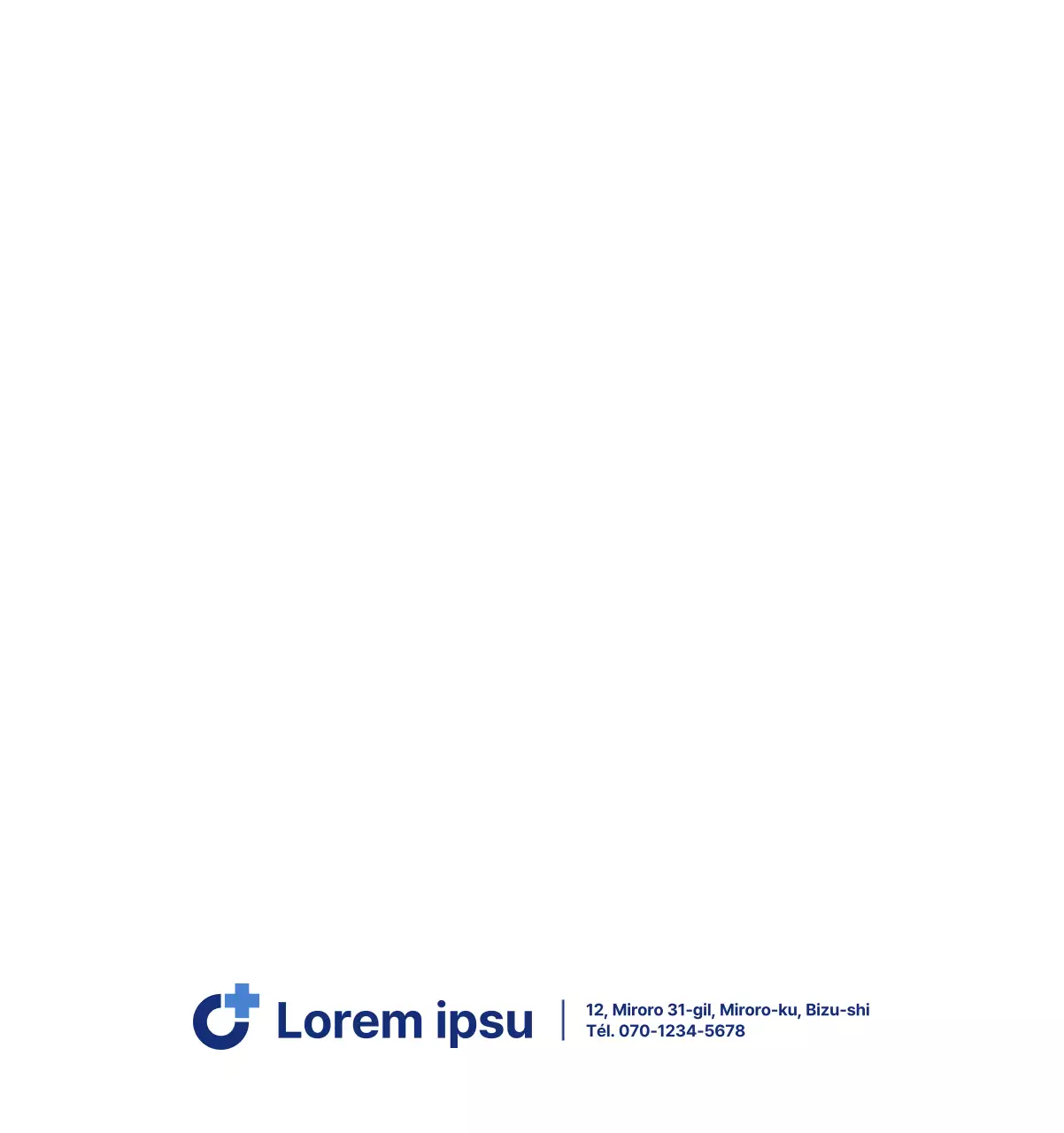 Calendrier simple avec des illustrations épurées en bleu