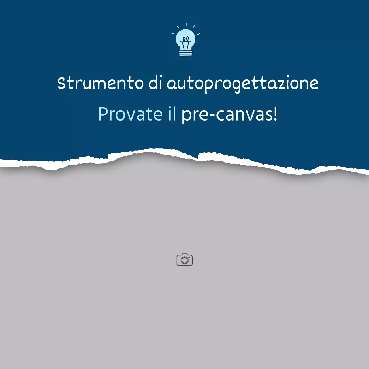 Un semplice brief di prodotto per lo storytelling in blu e azzurro