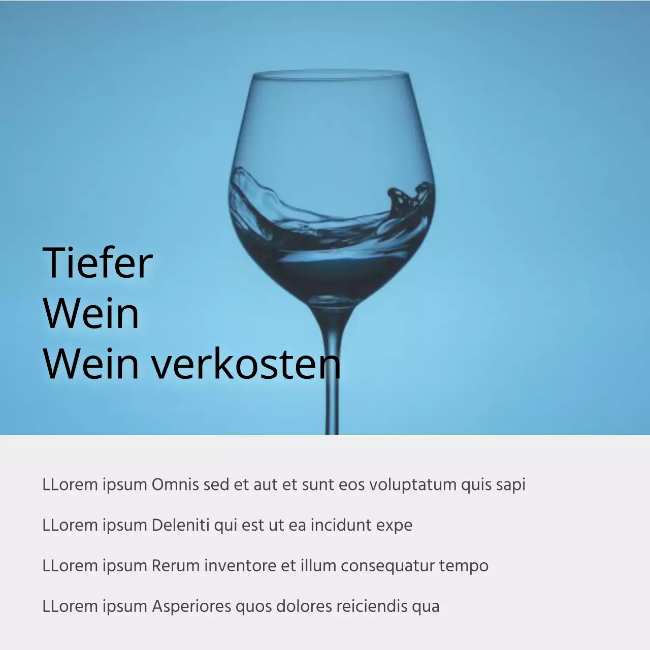 Moderne Weinempfehlungsanzeige in Rot und Beige