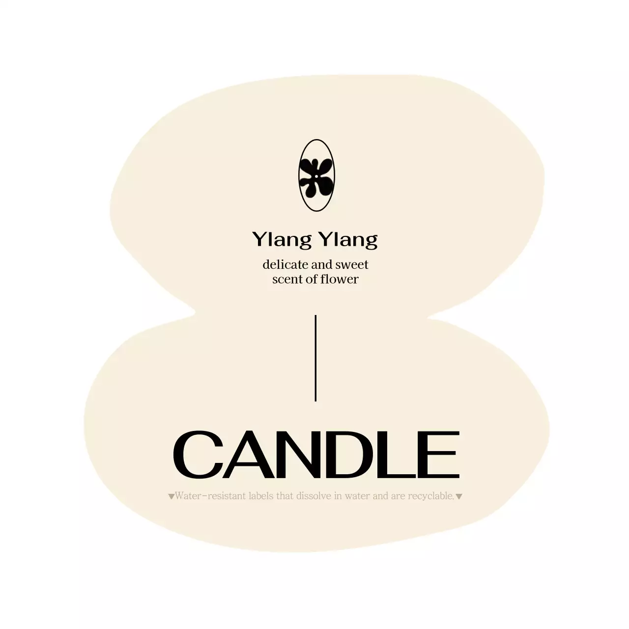 Desain lilin dengan bentuk unik berwarna kuning dan merah muda