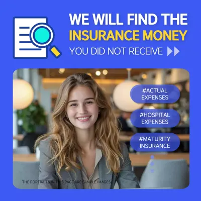 Blue Professional Insurance Promotion Social Media Post