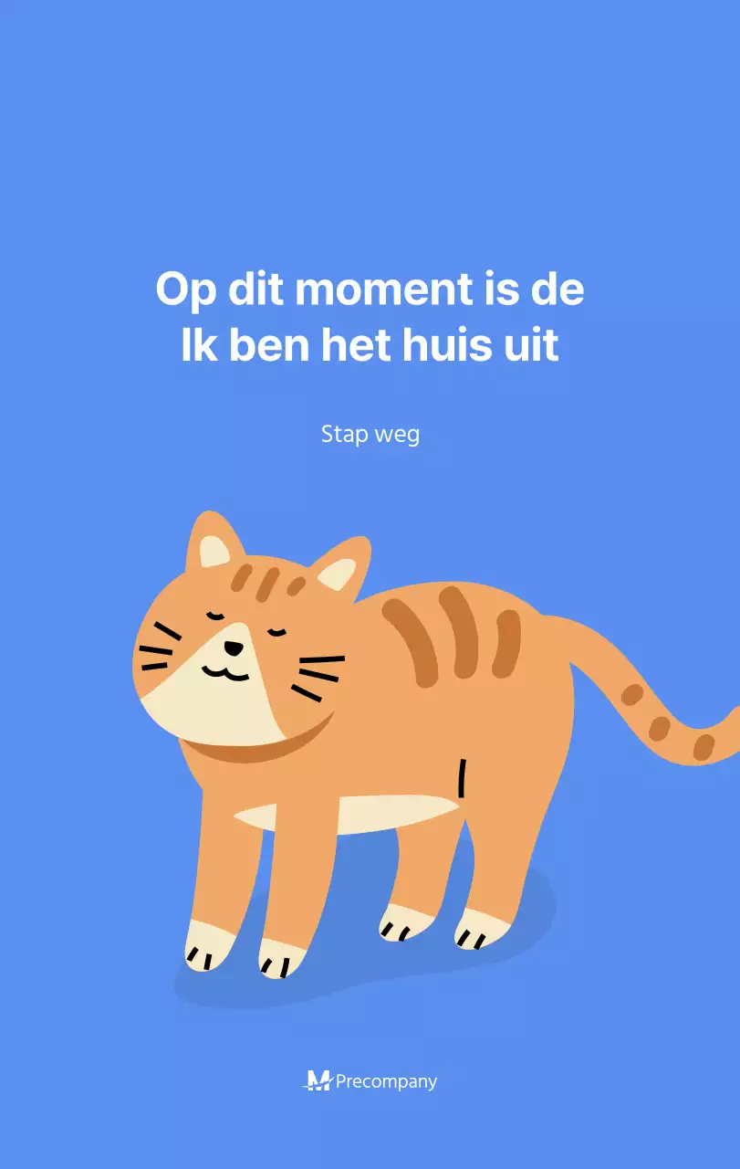 Motiverende kalender met energieke illustraties en positieve citaten op een lichtblauwe achtergrond