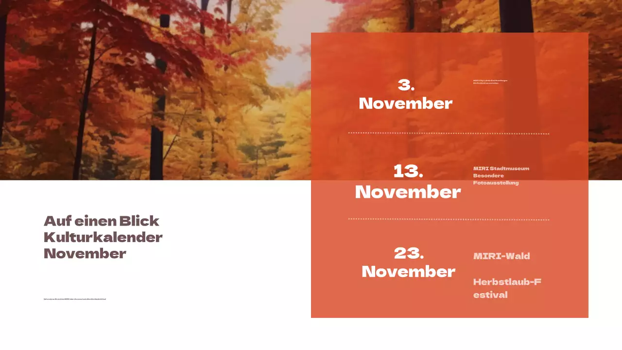 Förderung eines einfachen lokalen Tourismus-Newsletters mit orangefarbenen Akzenten