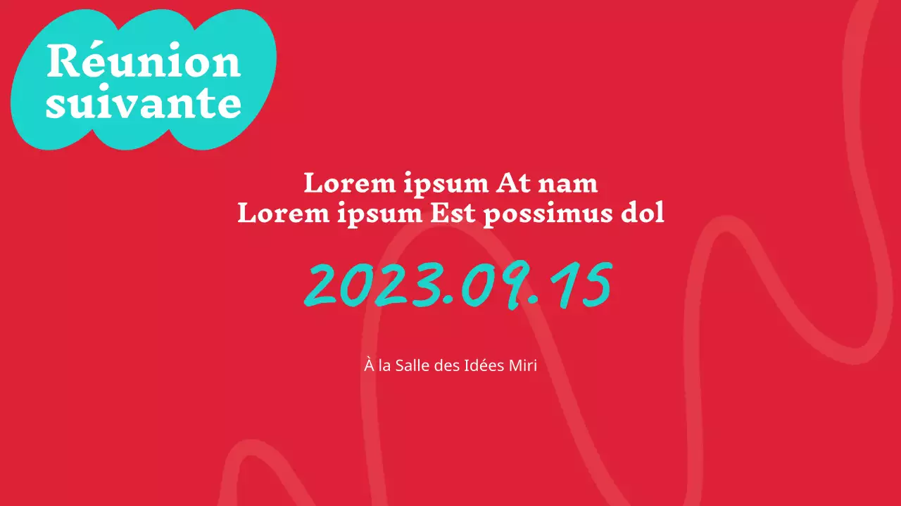 Rapport de marketing tendance en rouge et menthe