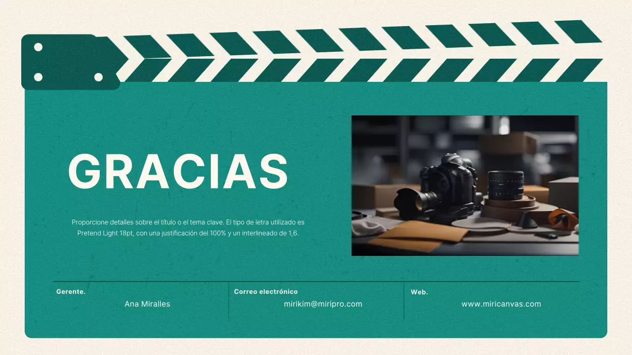 Resumen de contenidos de vídeo vintage en verde y beige