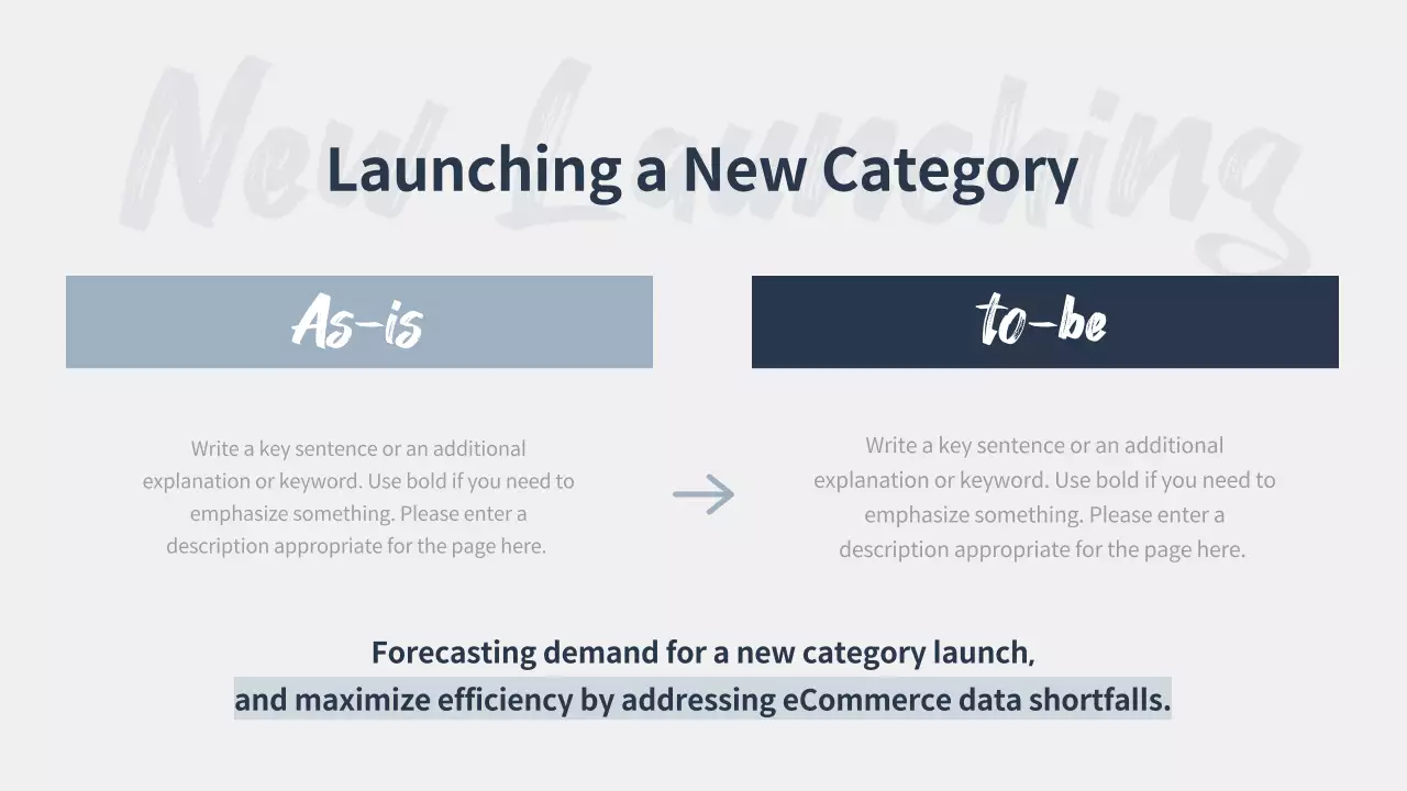 Navy Professional E-Commerce Report Presentation
