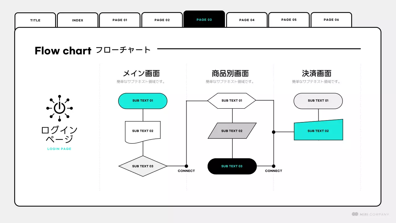 白 モダン ウェブ 計画書 プレゼンテーション