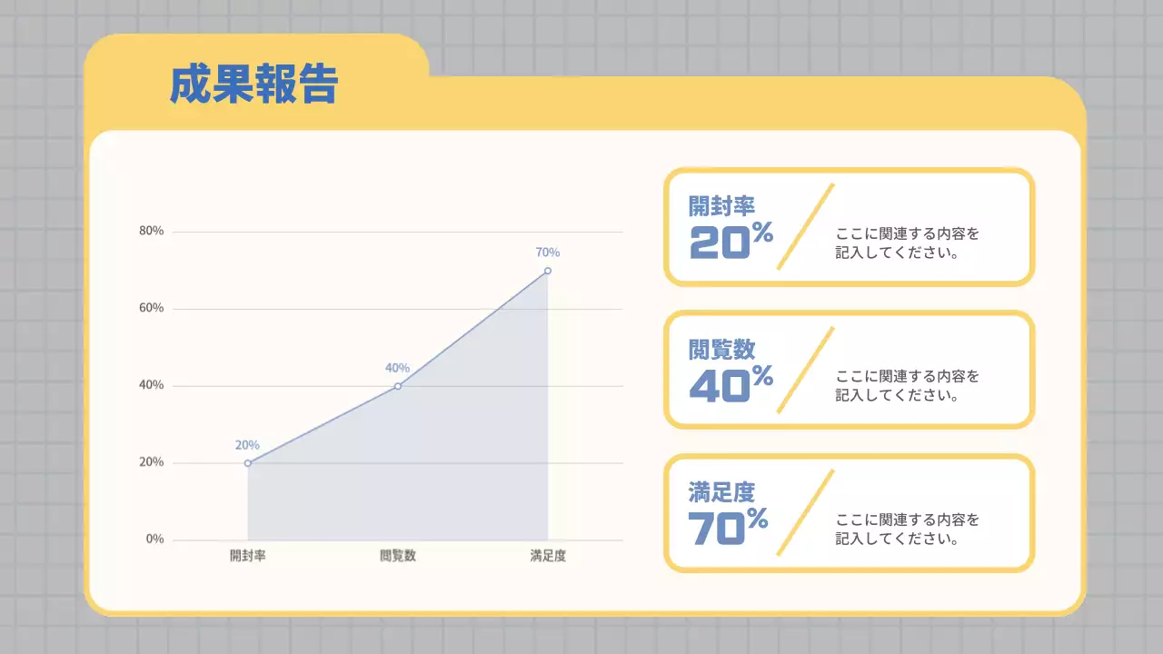 青 シンプル マーケティング 報告書 プレゼンテーション