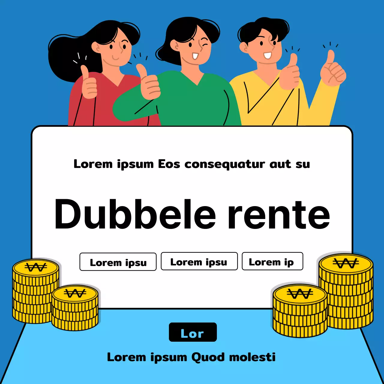 Promoot de eenvoudige spaarrente van Blue