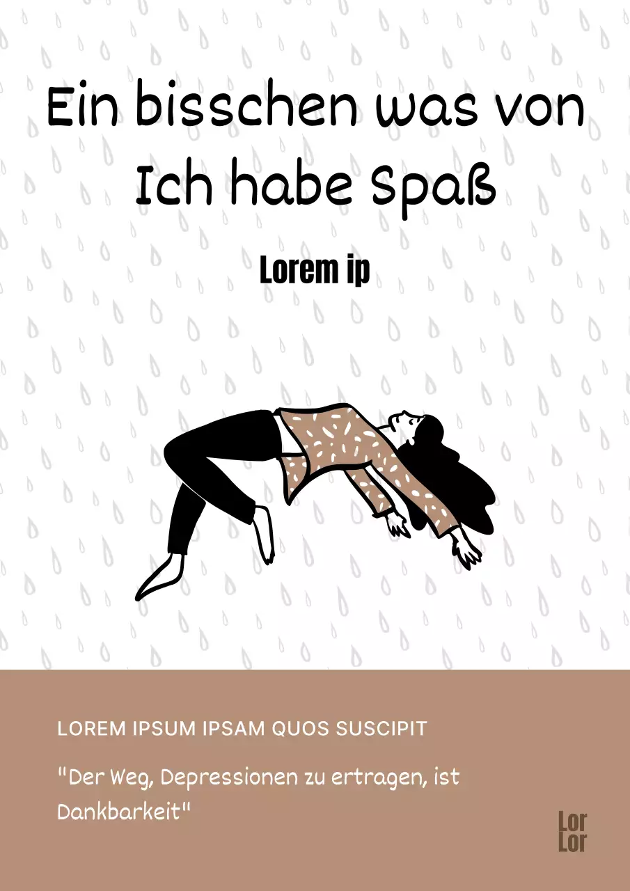 Minimalistisches, emotional illustriertes Essay-Buchcover in Braun und Schwarz-Weiß