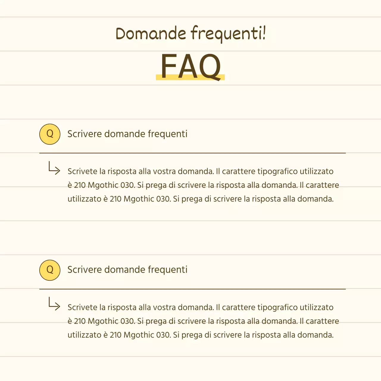 Una semplice presentazione di prodotto per lo storytelling in giallo e beige