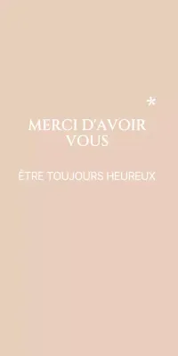 Cadeaux de remerciement avec texte sentimental avec empattement