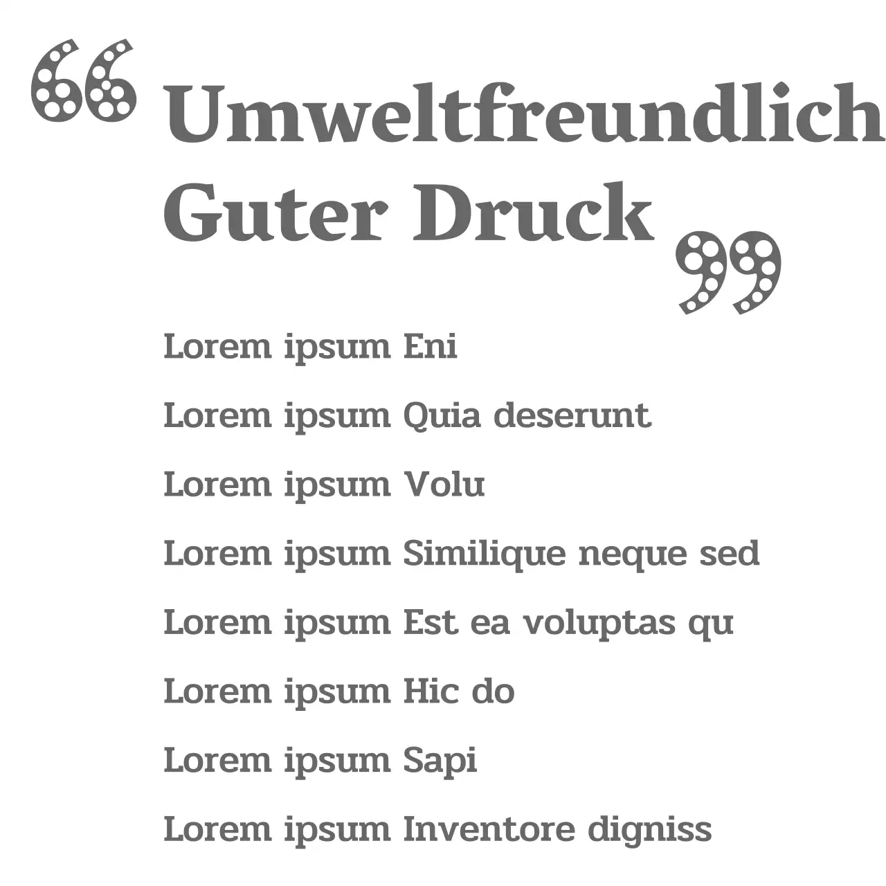 Förderung des Umweltschutzes mit einer einfachen weißen und grauen Umweltschrift