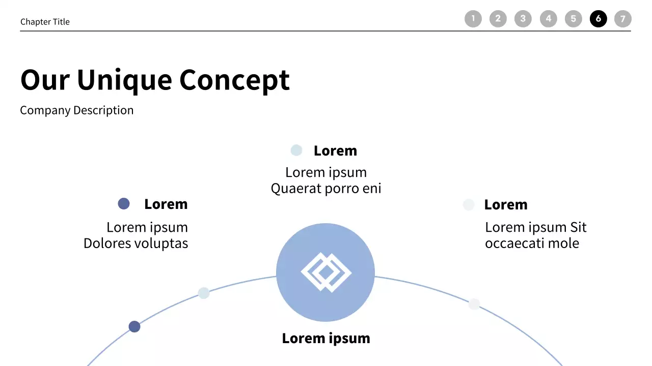 Modern meeting business company profile in blue
