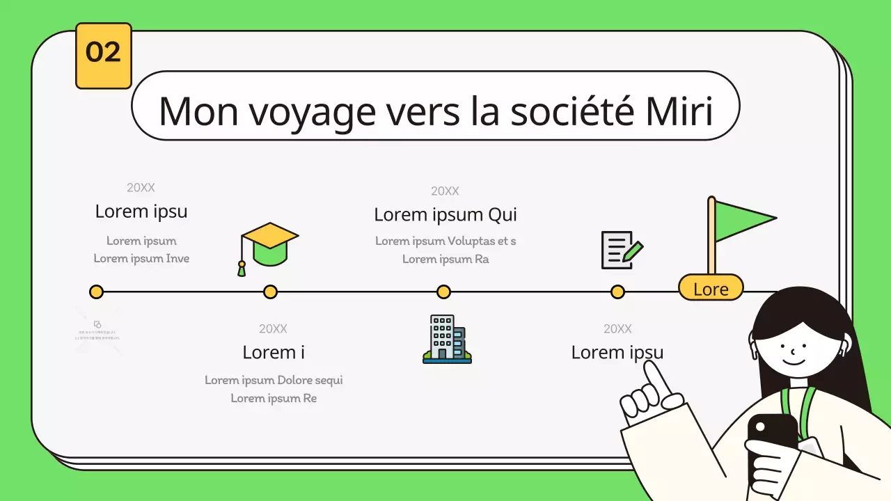 Une lettre de motivation kitsch pour une nouvelle embauche, en chartreuse et jaune