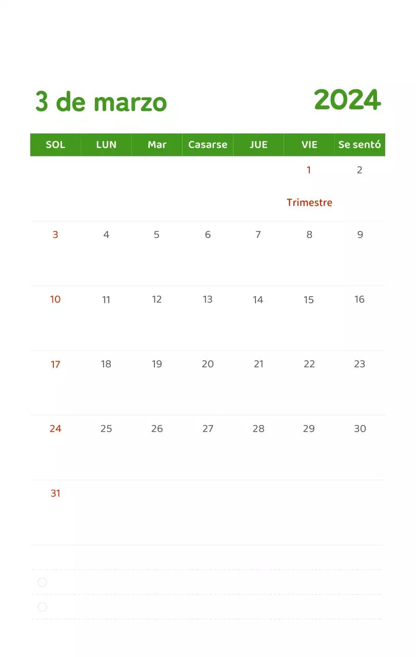 Un calendario con ilustraciones llenas de color y emoción