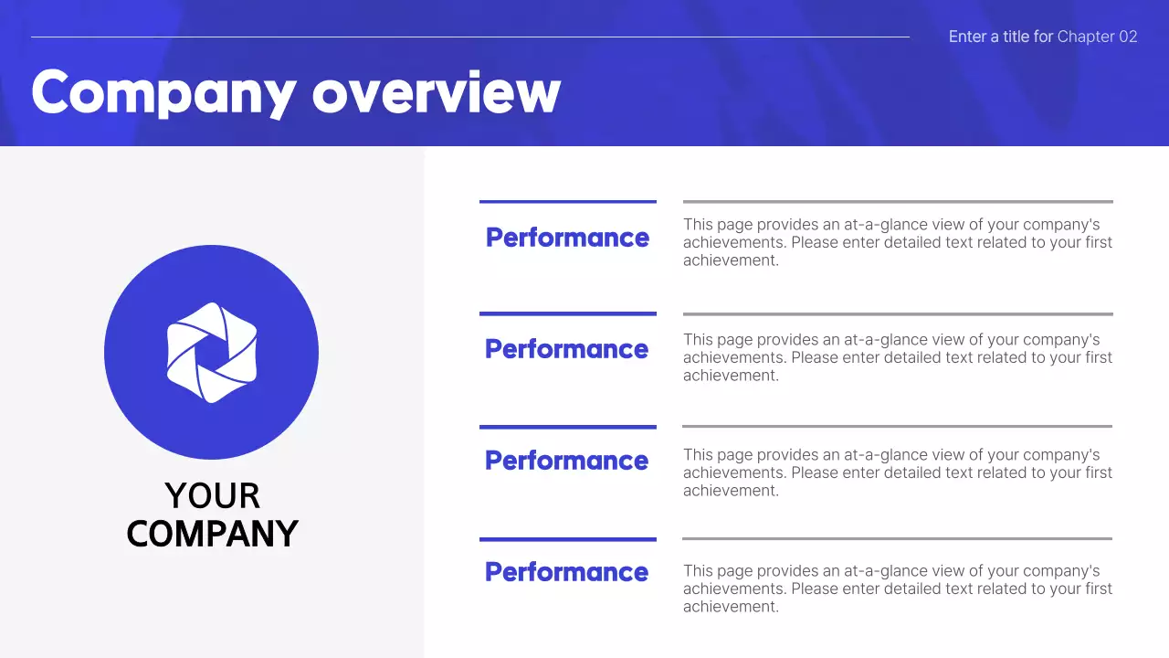파랑의 심플한 회사소개 발표자료