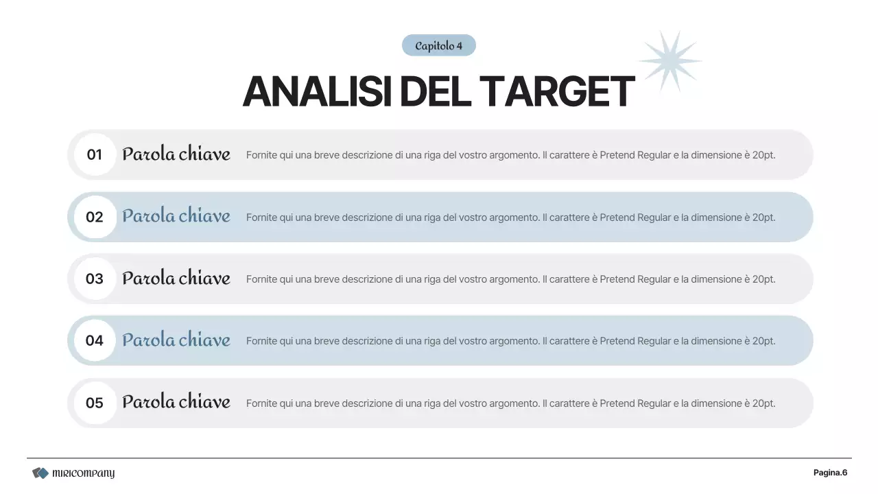 Un semplice business plan in grigio e bianco