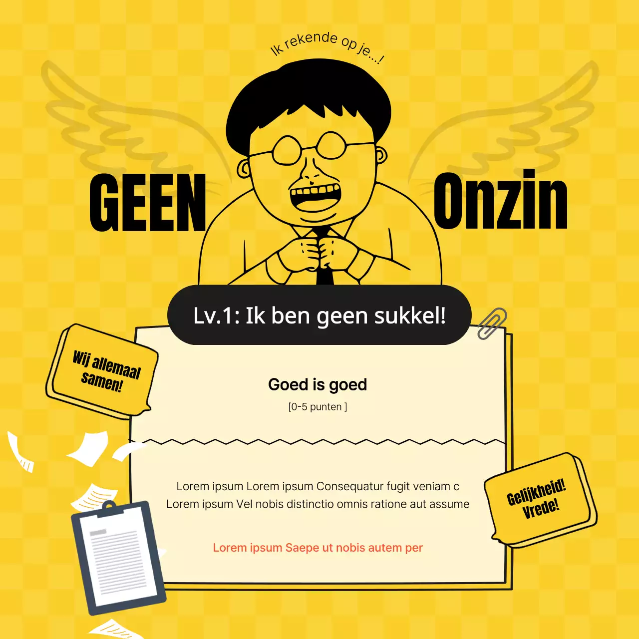 Een gids voor de oranje, eenvoudige domme test