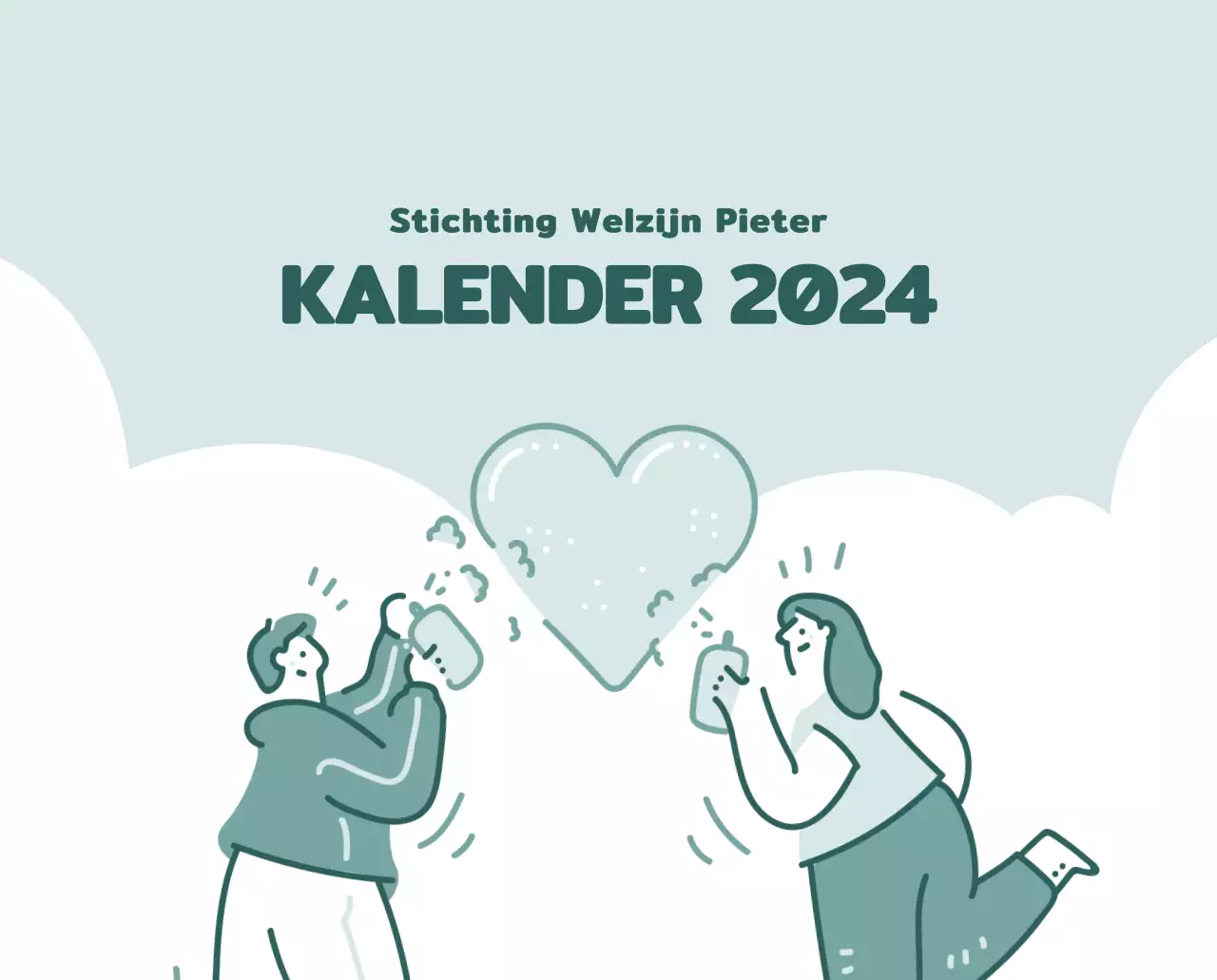 Een kalender met kleurrijke, emotionele illustraties