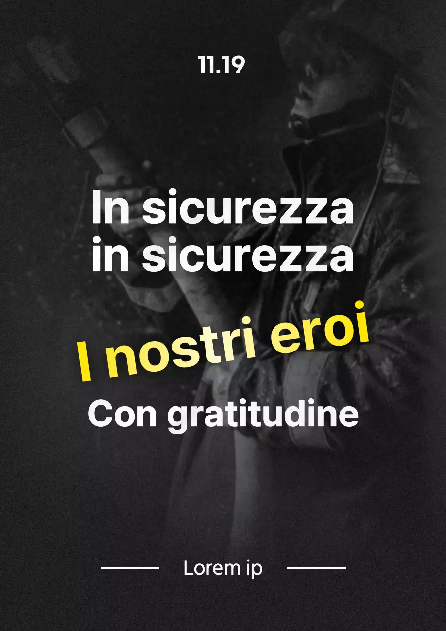 Promuovere l'apprezzamento dei vigili del fuoco moderni in nero e giallo