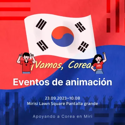 Promover la alegría oriental roja y azul de Corea del Sur