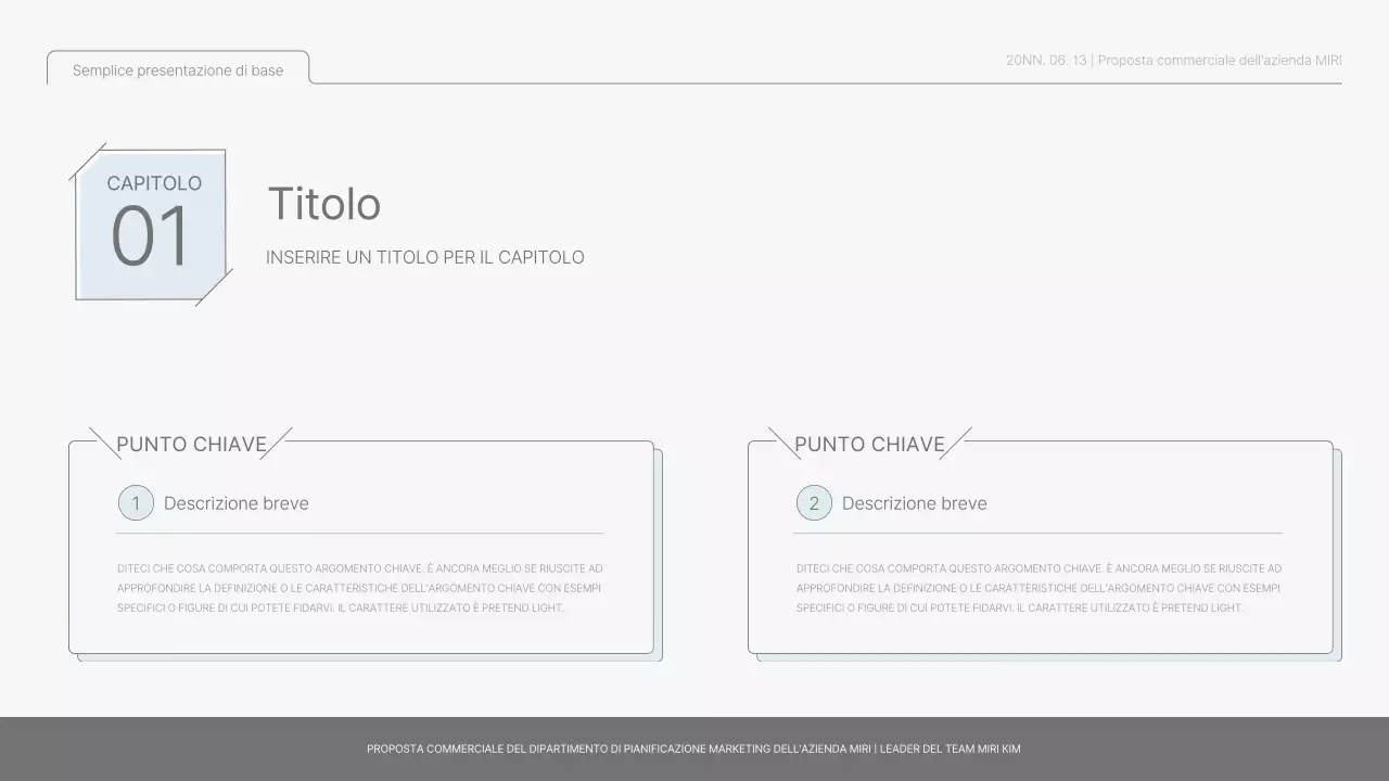 Semplice rapporto di base in azzurro e verde chiaro