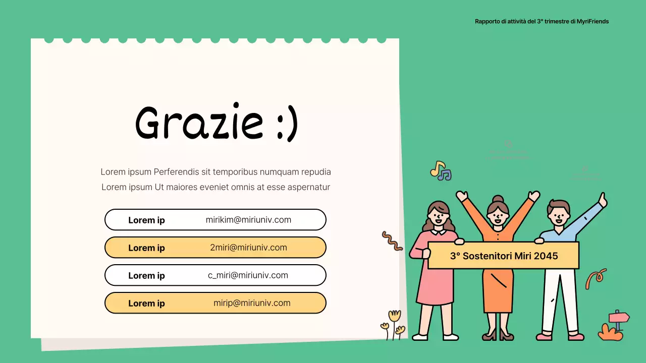  Rapporti di attività dei sostenitori in verde e giallo kitsch