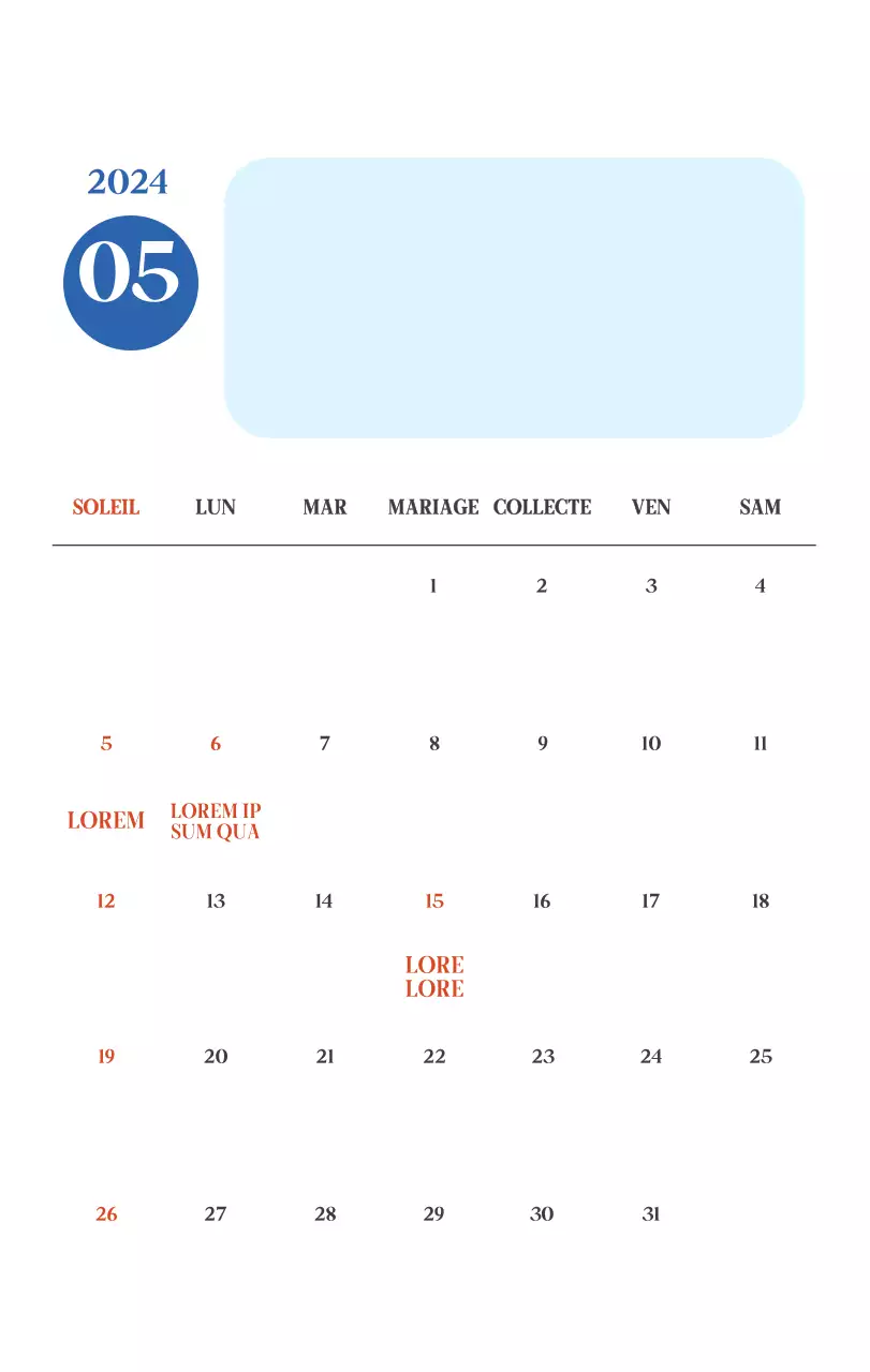 Calendrier hospitalier avec photos de paysages saisonniers