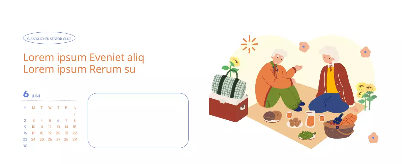 Arbeitskalender mit schönen Illustrationen