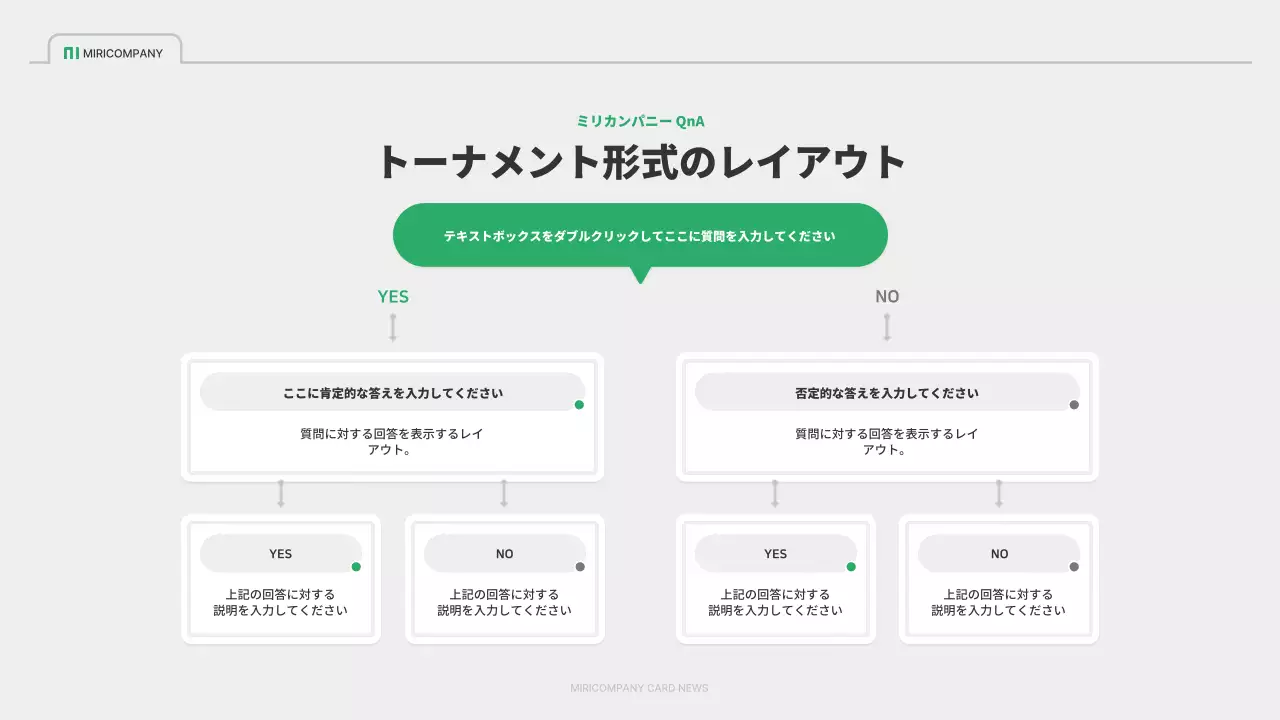 緑 シンプル 会社 プレゼンテーション