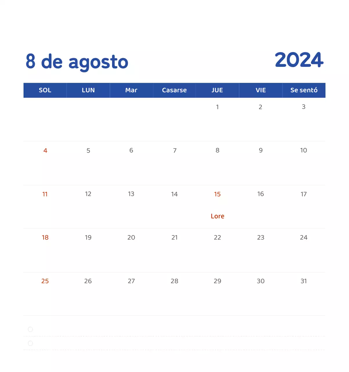 Un calendario con ilustraciones llenas de color y emoción