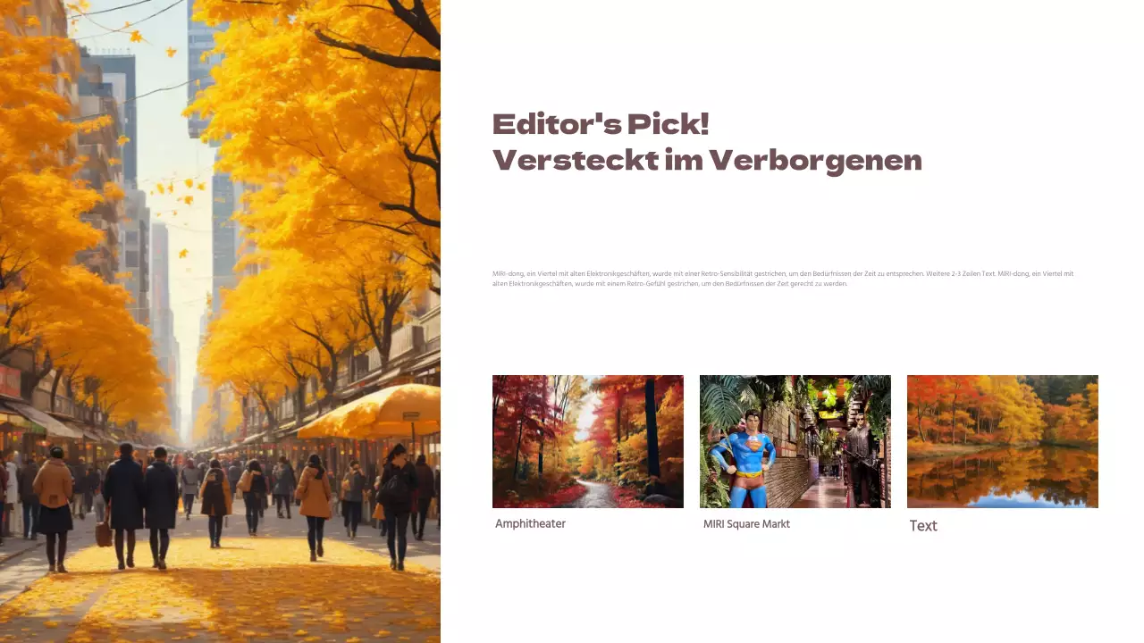 Förderung eines einfachen lokalen Tourismus-Newsletters mit orangefarbenen Akzenten