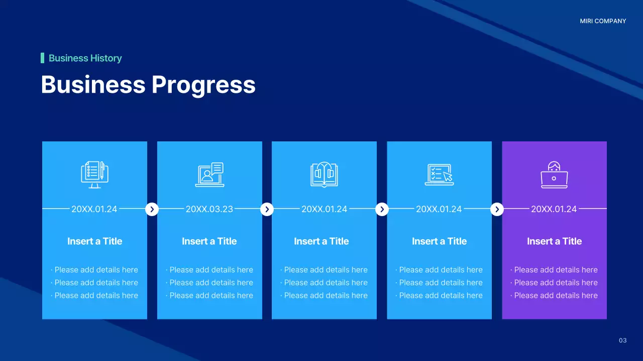 Blue Modern Business Report Presentation