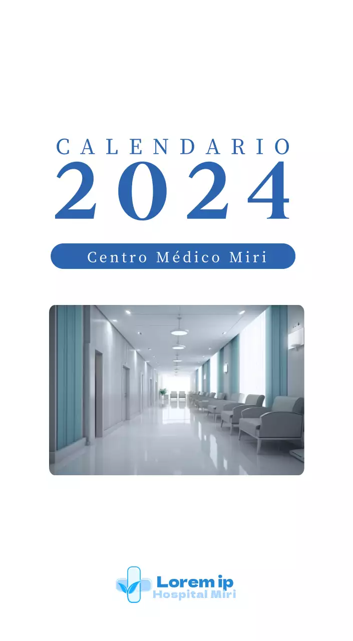 Calendario hospitalario con fotos de paisajes estacionales